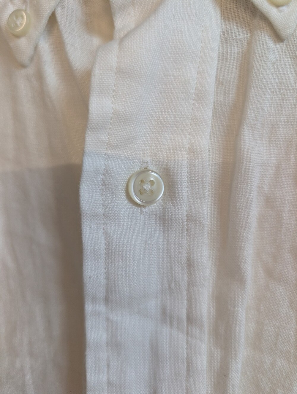 Polo by Ralph Lauren White Short-Sleeve Button-Down Linen Shirt Medium NWT - Picture 6 of 8